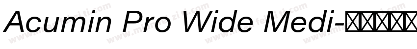 Acumin Pro Wide Medi字体转换